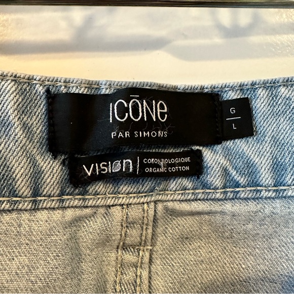 Icone Denim Skirt with raw edge - Picture 3 of 3